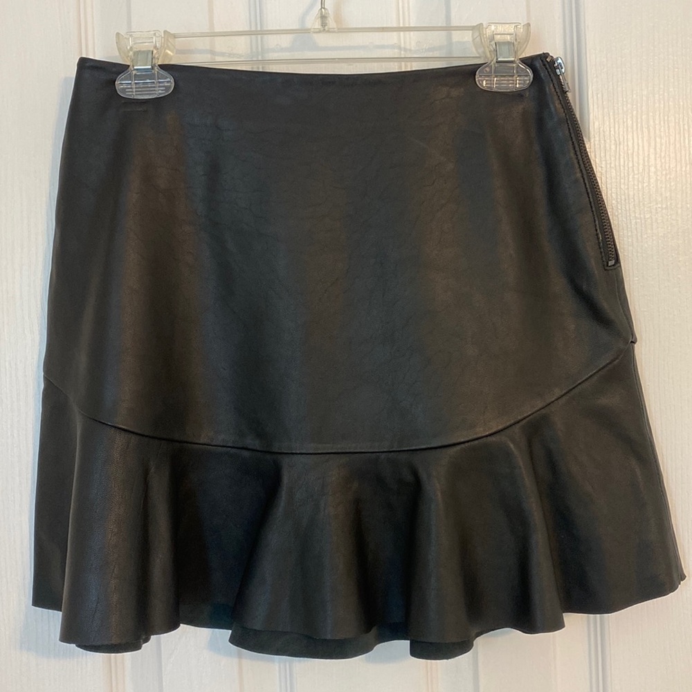 Faux Leather Mini Skirt